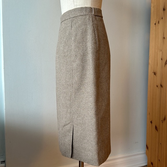 Vintage Glensport II beige pencil skirt small - Picture 7 of 9